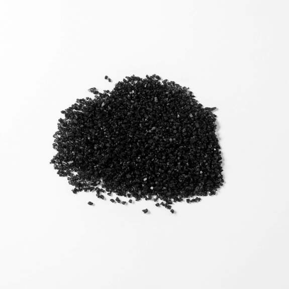 Schwarzes hawaiianisches Dekorsalz
					Schwarzer Beutel, 80 g
				