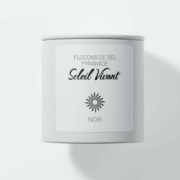 Schwarzes Dekor Pyramidensalz
					Weiße Dose, 95 g
				